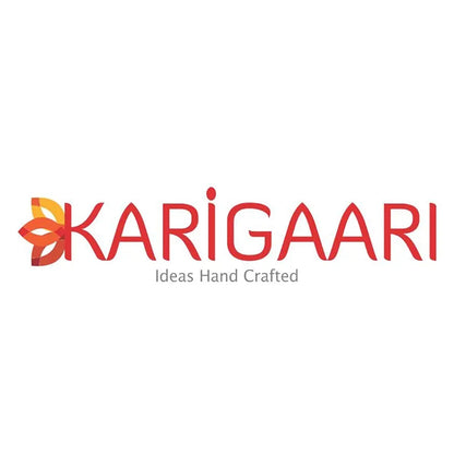 Karigaari India Polyresine Orange & White Ganesha Playing Tabla
