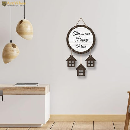 Artvibes Wooden Hanging Decorative Items for Home | Positive Quotes | Mdf Wall Decoration for Living Room | Artworks