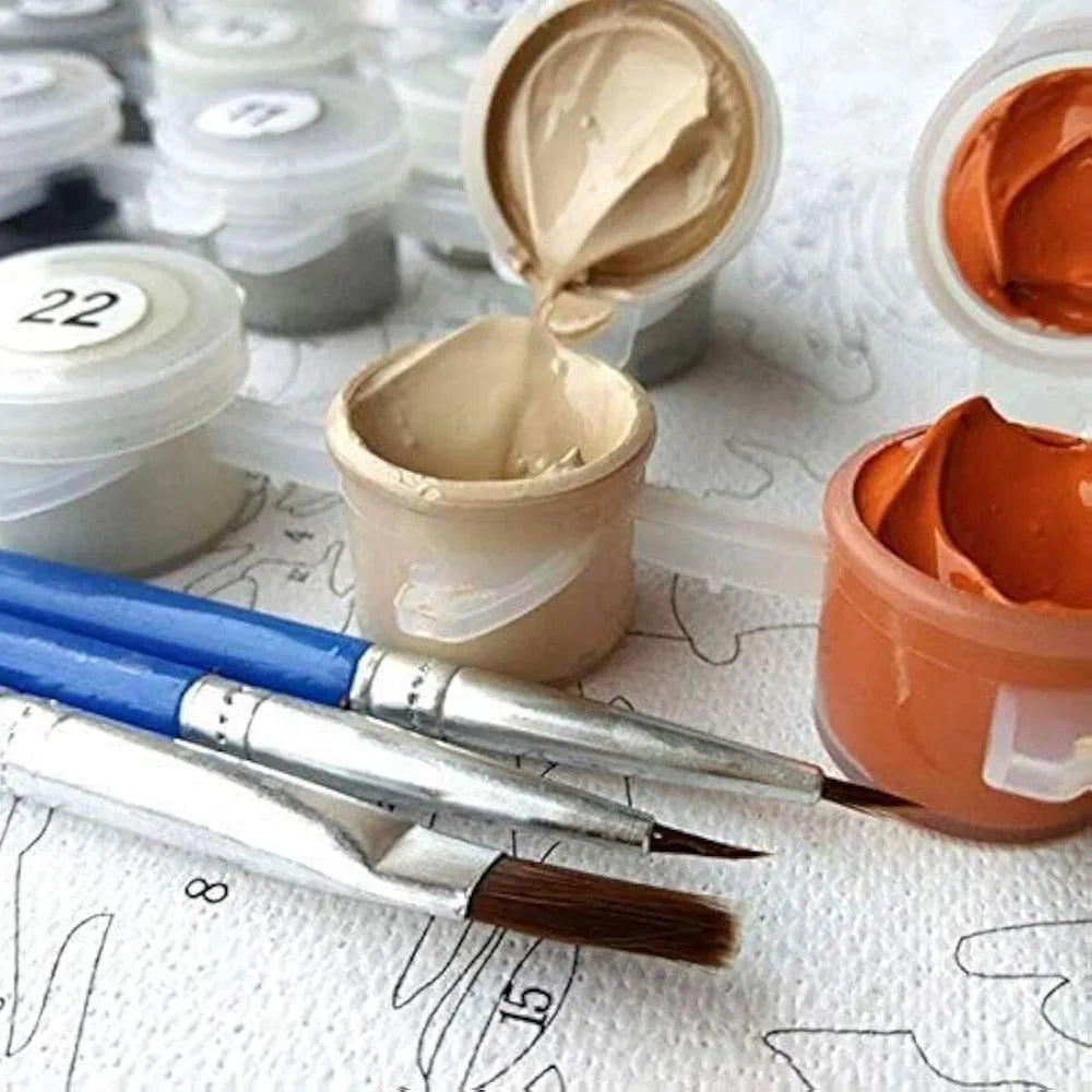 TREXEE Smart Goggles Dog Paint by Number for Kids and Adults Beginner, Paint by Numbers Kit for Kids and Adults Beginner, DIY Acrylic Painting by Numbers Kit on Canvas, Number Painting kit DIY Canvas Painting by Numbers DIY Painting kit for Adults DIY Oil Painting Kits  