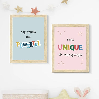 ArtX Motivational -07 Quotes Wall Art A4 Size Multicolor Synthetic Wood Frames Set Of 6