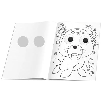 Googly Eyes Sea Animals Colouring Book for Kids I Sea Animals Activity Book featuring Adorable Characters with Oversized Googly Eyes I Perfect Gift I Fun Colouring Activity Book by Majestic Book Club