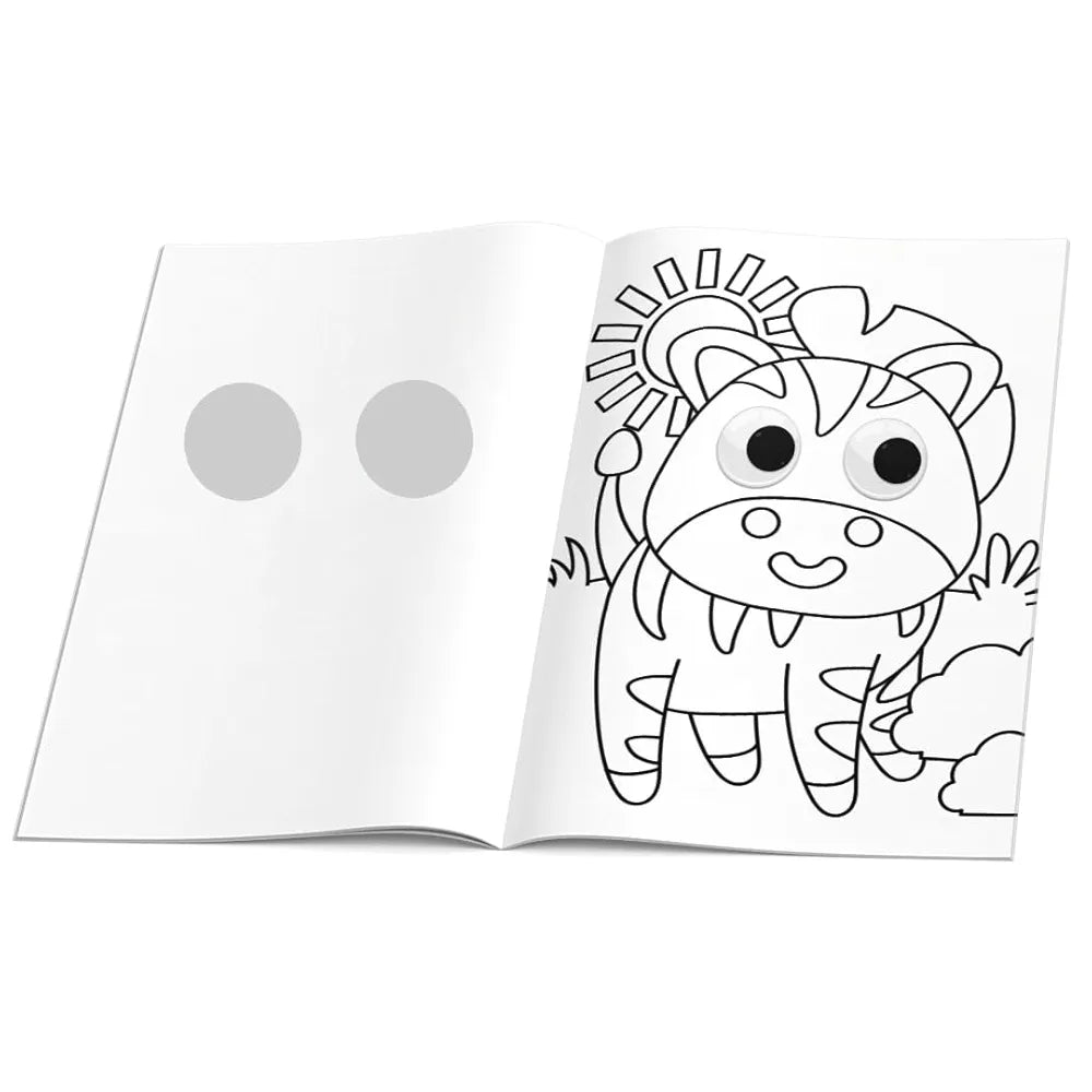 Googly Eyes Animals World Colouring Book for Kids I Animals World Activity Book featuring Adorable Characters with Oversized Googly Eyes I Perfect Gift I Fun Colouring Activity Book by Majestic Book Club
