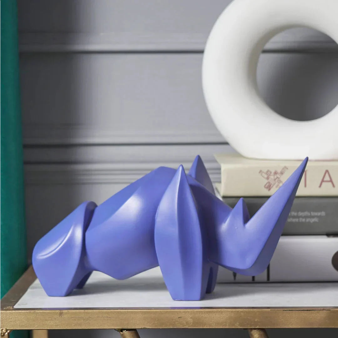 Artarium Abstract Art Rhino Figurine Idol