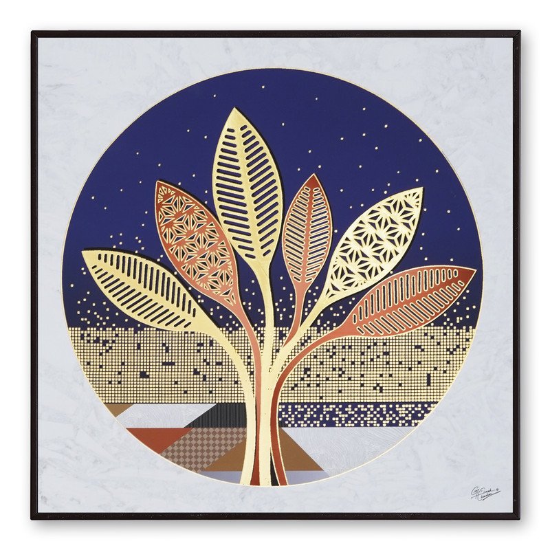 Golden Embossed Wall Painting For Home Decoration , Paintings for Living Room , Modern Art Wall Pinting, For Home Decor (12X12 INCH)