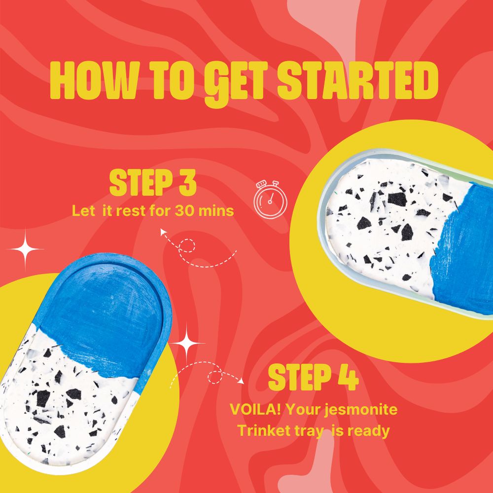 DIY Jesmonite Terrazzo Trinket Tray Kit