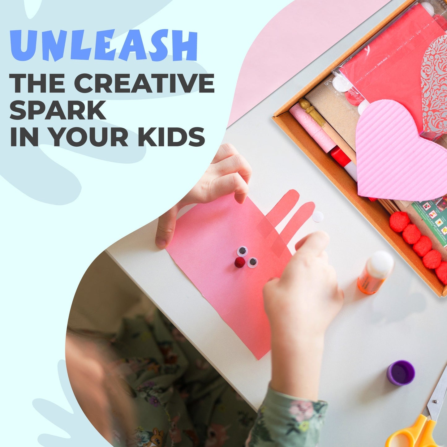 DIY Valentine Pretty Princess Craft Kit - All in 1 bumper pack with over 150 pcs, decorates 1 room or living area