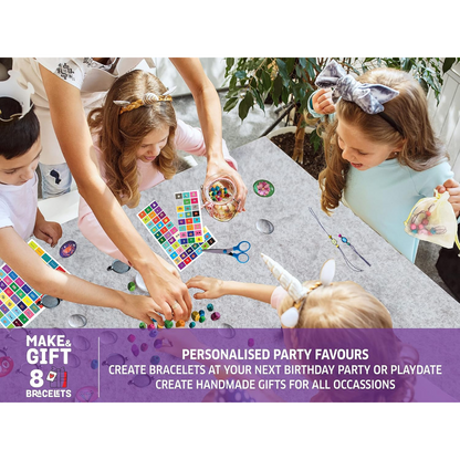 Chalk and Chuckles Art and Craft Kit, Bracelet Making Kit for Kids | Diy Jewellery Making Toy for Kids | Metal, Multicolor