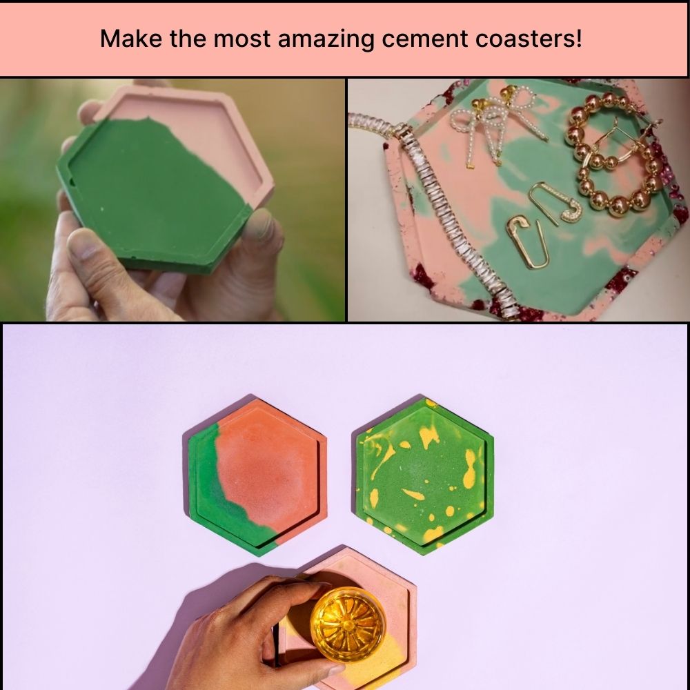 DIY Cement Coaster Kit