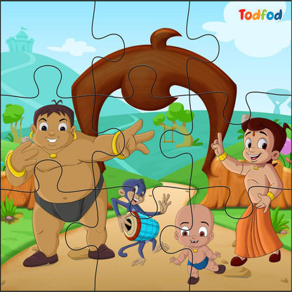 Wooden Jigsaw Puzzles - Chota Bheem & Friends Anime Cartoon Characters