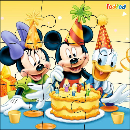 Wooden Jigsaw Puzzles - Disney Mickey Mouse Anime Cartoon Characters for Kids