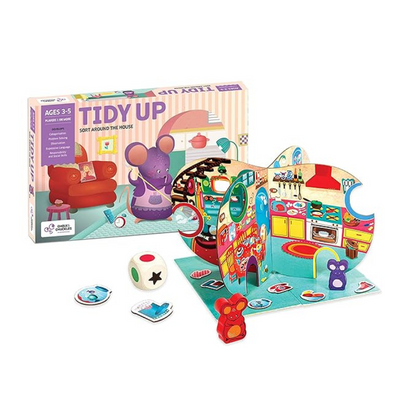 Chalk and Chuckles Tidy Up - Educational Board Game | Sorting Game for Kids | Preschool Learning Toy for Boys and Girls