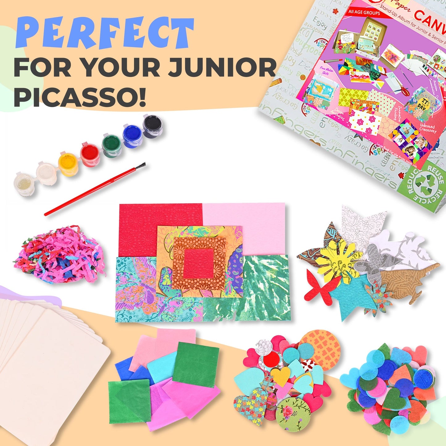 DIY Artist's Standup Album- All in 1 Activity Kit Including Accessories and Paints