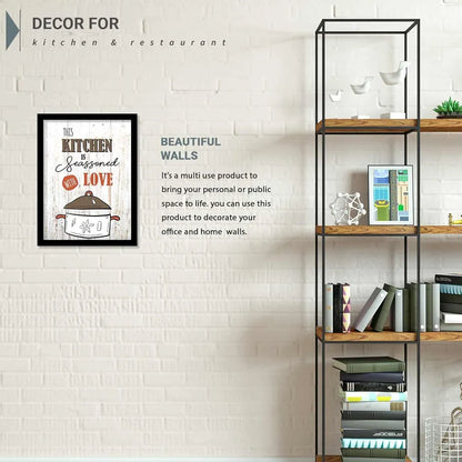 Kotart Engineered Wood Photo Frames For Kitchen And Restaurant Wall Design-2 Square