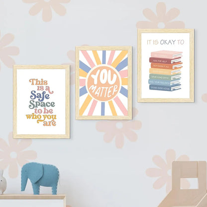 ArtX Paper Motivational -01 Quotes Wall Paintings Animals Set Of 6