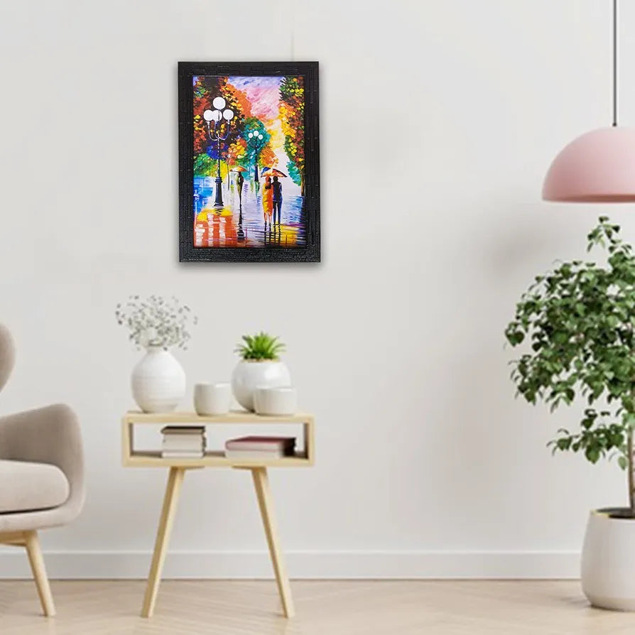 Lifehaxtore Abstract Art Wooden Framed Painting Zen Modern Art - Model 2