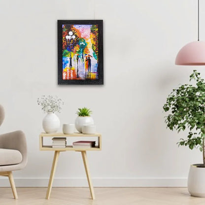 Lifehaxtore Abstract Art Wooden Framed Painting Zen Modern Art - Model 2