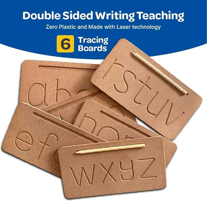 Mini Leaves English Alphabet Tracing Board With Dummy Pencil | Small Word Abcd | Educational Puzzle for 3+ Kids