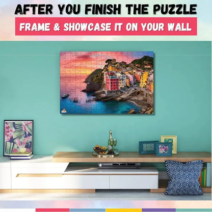 Playhills Beautiful Landscape Cinque Terre, Italy 252pcs Jigsaw Puzzle for Kids and Adults | Focus and Mind Relaxation Puzzles - Ideal Gift for Children