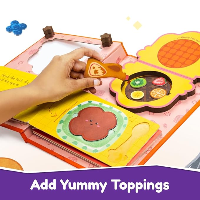 Bloomingo Pretend Play Kit Who Wants Waffles | Waffle Making Set for Kids