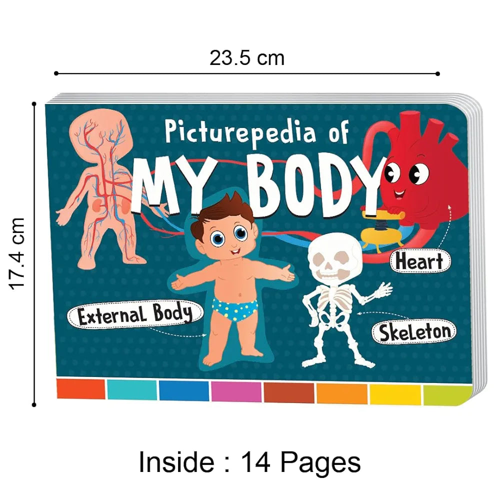The Book Tree Picturepedia of My Body I Board Book for Kids Age 2+ I Bright & Colourful Pictures I Easy-to-Read Word Labels I Builds Vocabulary I Early Learning Picture Books for Children by Majestic Book Club