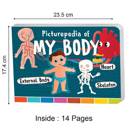 The Book Tree Picturepedia of My Body I Board Book for Kids Age 2+ I Bright & Colourful Pictures I Easy-to-Read Word Labels I Builds Vocabulary I Early Learning Picture Books for Children by Majestic Book Club