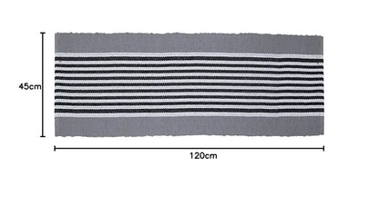 Saral Home Stripe Designer Soft Cotton Durable & Washable Multipurpose Runner