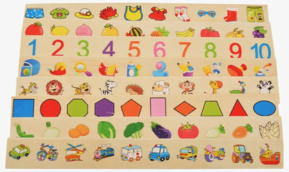 Trinkets & More Knowledge Classification Box  Puzzles Brain Teaser 80 Pieces Educational Toys Kids 3+ Years.