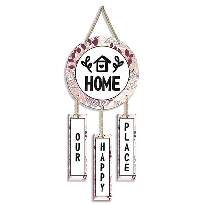Sehaz Artworks Wooden Wall Hangings for Home Decoration Room Decor Wall Our Happy Place
