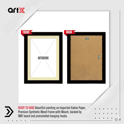 ArtX Paper Premium Rajasthani Bani Thani Wall Art Multicolor