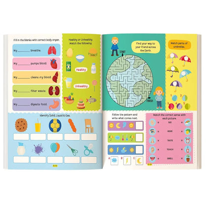 500 Brain Booster Activity Book for Kids Age 4+ | Fun English & Science Activities | Boost Focus, Confidence & Vocabulary | 500+ Engaging Tasks by The Book Tree