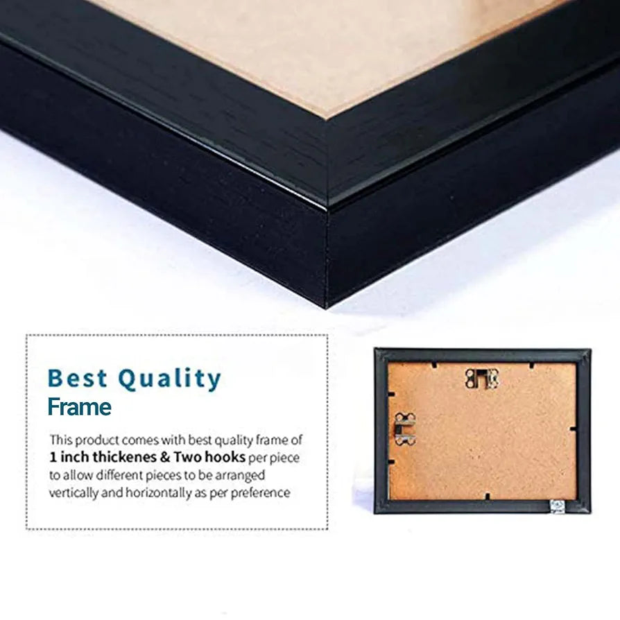 Kotart Wood - Music Quotes Frames For Wall Decor Set Of 4