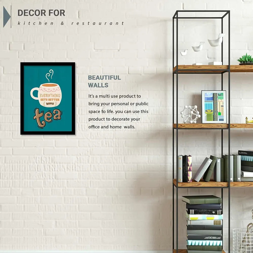 Kotart Quotes Frames for Kitchen and Restaurant Wall Decoration design-9 Tea D