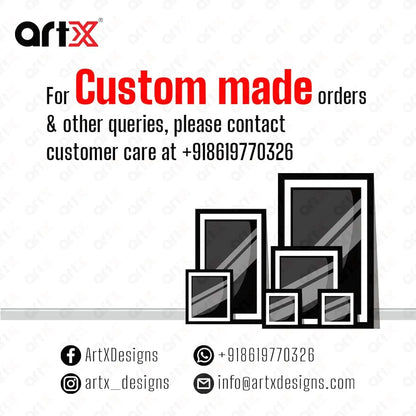 ArtX Yoga Meditation Big Canvas Painting With Frame