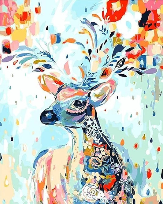 PIECE CRAFT Paint by Numbers for Adults | Painting Kit for Adults Beginners | Wall Decoration DIY with Canvas, Brushes & Acrylic Colors Home Decoration - Frameless