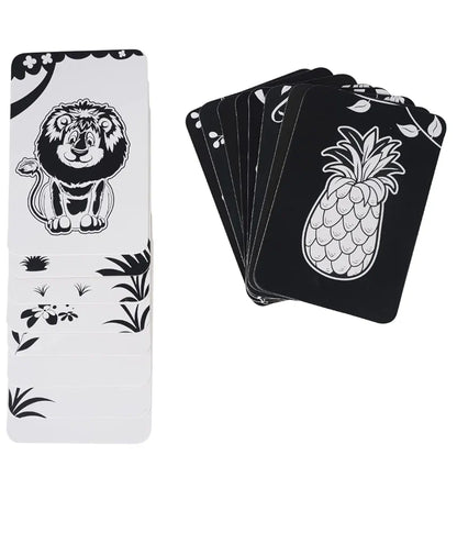 Gurukanth® Premium High Contrast Flash Cards for New Born Baby - Black & White | 60 Objects | Infant Babies Flash Cards for 0 3 6 12 18 36 Months