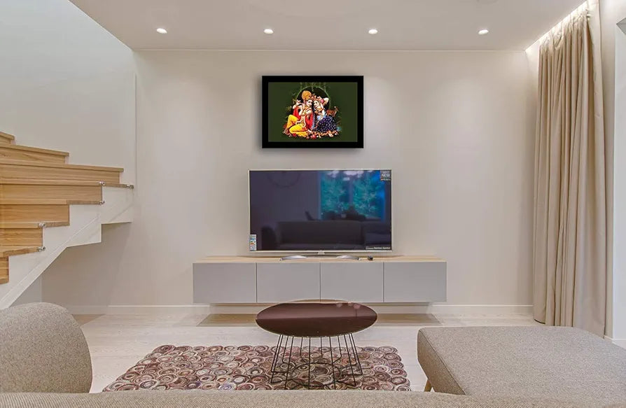 Lifehaxtore Raasleela Radha Krishna Art Framed Painting Model 3