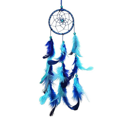 Asian Hobby Crafts Dream Catcher Mini for Wall Hanging and Decorations | Blue