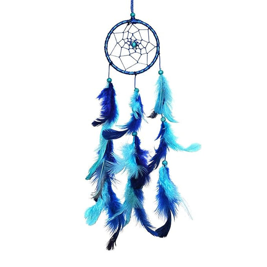 Asian Hobby Crafts Dream Catcher Mini for Wall Hanging and Decorations | Blue