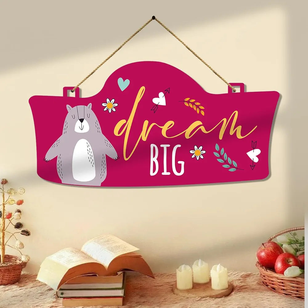 Kotart Dream Big Quotes Wall Decor for Living Room Decorative Items for Home