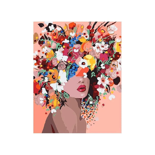 HASTHIP® Diamond Painting Kit for Adults & Kids,Diamond Art Kits for Adults,DIY Canvas Flowers Painting Kits Suitable Home Leisure and Wall Decoration Gift Kids and 12x16inch