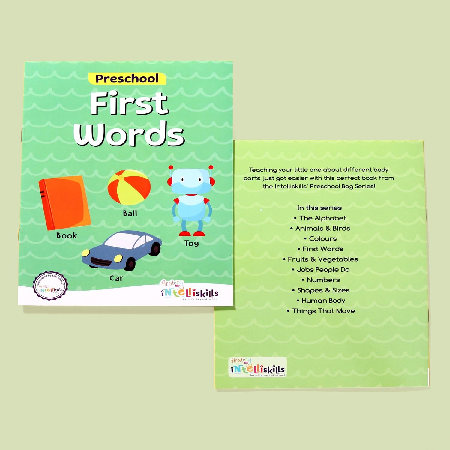 Firstcry Intelliskills Premium My Preschool Book Set of 10 | Montessori Educational Activity Book for Boys & Girl | 80 Pages