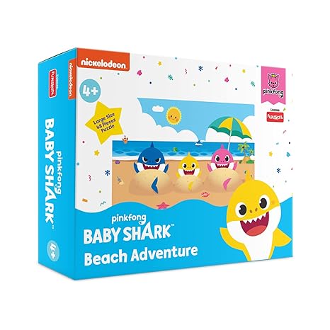 Funskool Baby Shark Beach Adventure Educational 48 Pieces Puzzle Toy