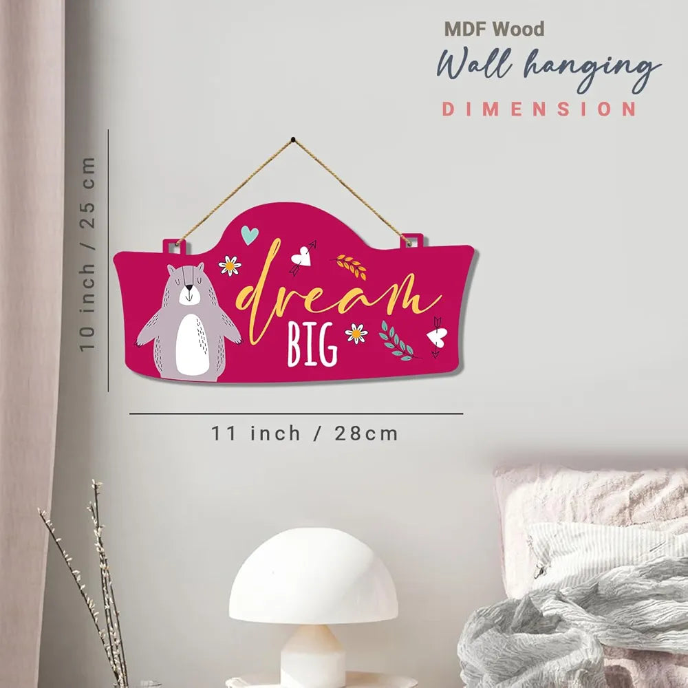 Kotart Dream Big Quotes Wall Decor for Living Room Decorative Items for Home