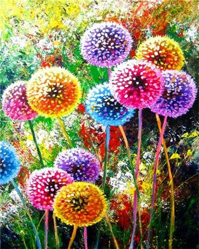 Craftmate Diy Paint By Numbers Rolled Canvas Art And Craft Kit For Adults And Kids Mountains 20 Inch X 16 Inch