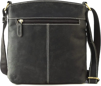 Goatter Genuine Leather 9.5" Inch Sling Cross-BodyBag for Girls And Women,