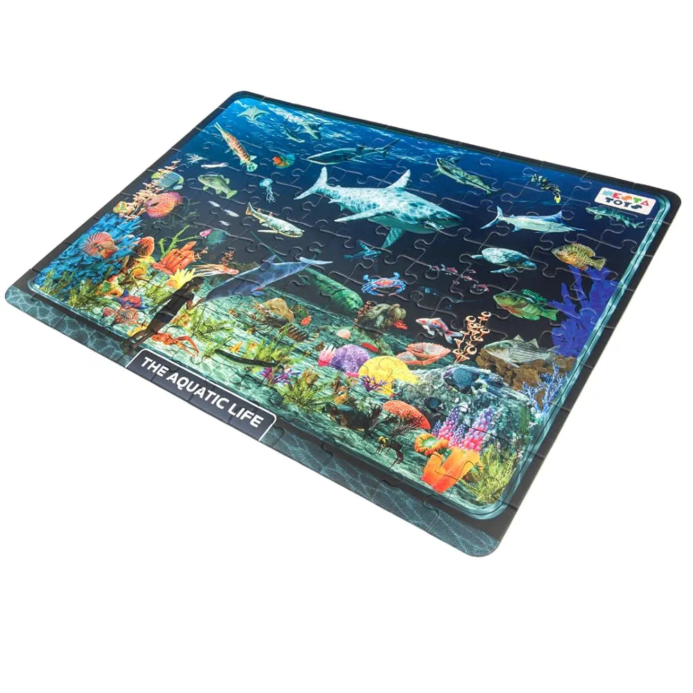 NESTA TOYS - Floor Puzzle & Game, Aquatic Life Jigsaw Puzzle, Educational Toy, Gifts for Boys & Girls Ages 6 to 14 | Learning Toys | 108 pcs, 70 x 50 cm