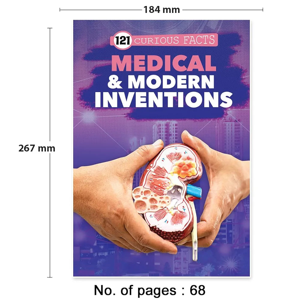 121 Medical & Modern Inventions Facts Book for Kids Ages 8+ | Educational Paperback with Colourful Images & Bold Text | 121 Curious Facts for All Ages by Majestic Book Club
