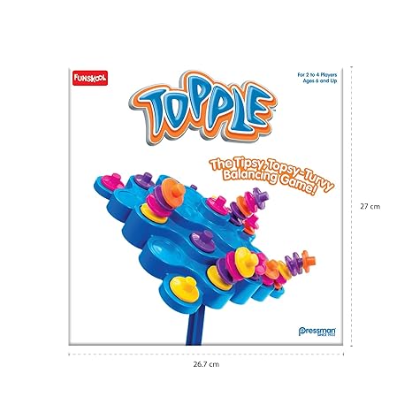 Funskool Games Topple Strategy balancing and skill game Stack 5 in a row For Kids