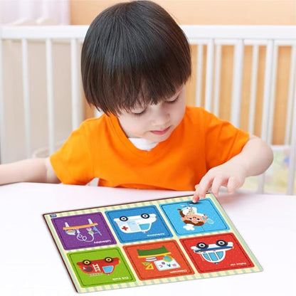 Mini Leaves 2 Piece Wooden Puzzle for Kids | Professions Jigsaw Puzzle | Set of 6 Wooden Puzzles for Kids | Educational Toys for Kids