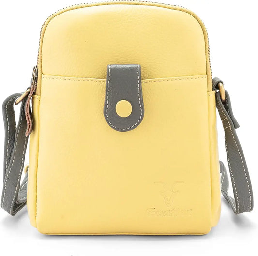 Goatter Genuine Leather Small Sling Cross-Body Bag For Girls And Women's